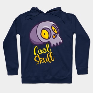 Funny scary purple skull Hoodie